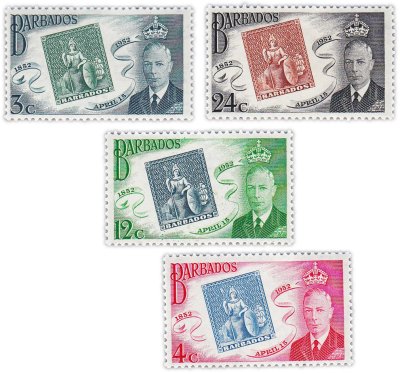 купить Барбадос набор из 4 марок 1952