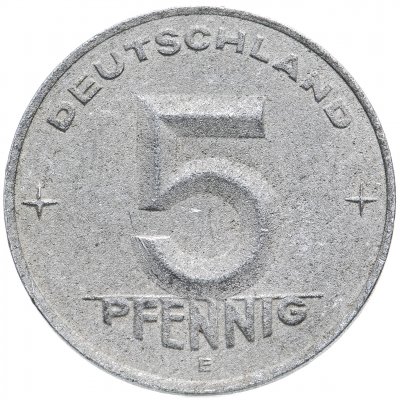 купить Германия (ГДР) 5 пфеннигов 1952-1953 E