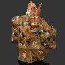 Купить Скульптура "Дзё" (尉, «старик») из легенды  о Такасаго (高砂), фарфор, роспись, кракле, Япония, 1950-1970 гг.