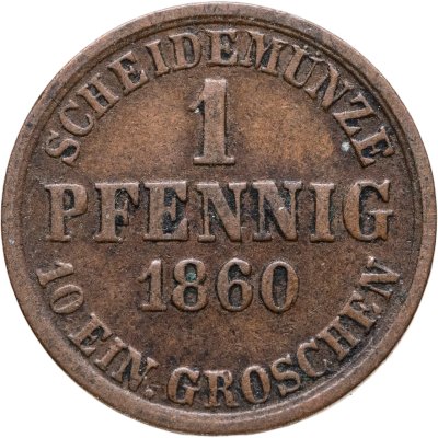 купить Брауншвейг 1 пфенниг 1860
