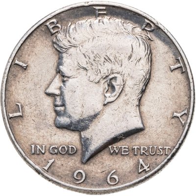 купить США 1/2 доллара (50 центов) 1964 двор D Кеннеди