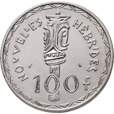 купить Новые Гебриды 100 франков (francs) 1966