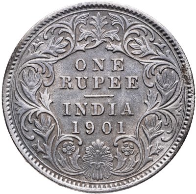 купить Британская Индия 1 рупия (rupee) 1901 королева Виктория