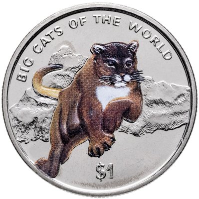 купить Сьерра-Леоне 1 доллар (dollar) 2001 «Большие кошки мира - Пума» цветная