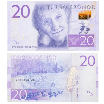 купить Швеция - 20 крон 2015 год - "Астрид Линдгрен" (Pick 69)