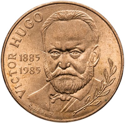 купить Франция 10 франков (francs) 1985 "100 лет со дня смерти Виктора Гюго"