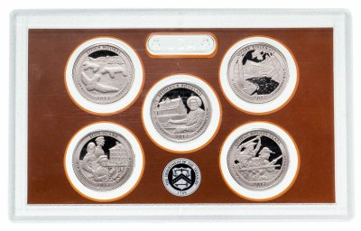 купить США набор юбилейных 25 центов 2017 год Proof (5 монет) в упаковке