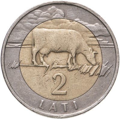 купить Латвия 2 лата (lati) 1999