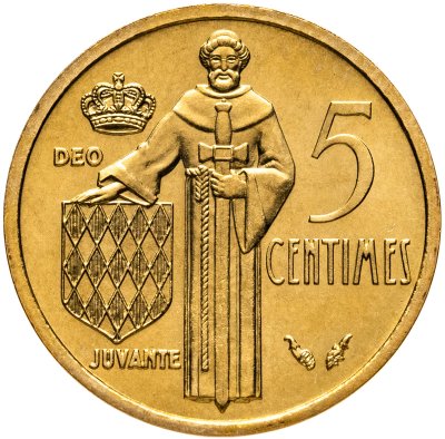 купить Монако 5 сантимов 1976