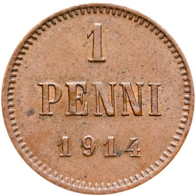 купить 1 пенни (penny) 1914 Российская Финляндия