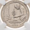 Купить США 1/4 доллара (25 центов, квотер) 2020 S — "Исторический парк Марш-Биллингс-Рокфеллер" в слабе DNS MS64