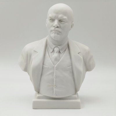купить Бюст "Владимир Ильич Ленин", скульпторы Боголюбов В.Я., Ингал В.И., бисквит, Ленинградский фарфоровый завод (ЛФЗ), СССР, 1970-1991 гг.