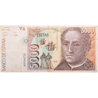 купить Испания 5000 песет 1992 год (Pick 165)