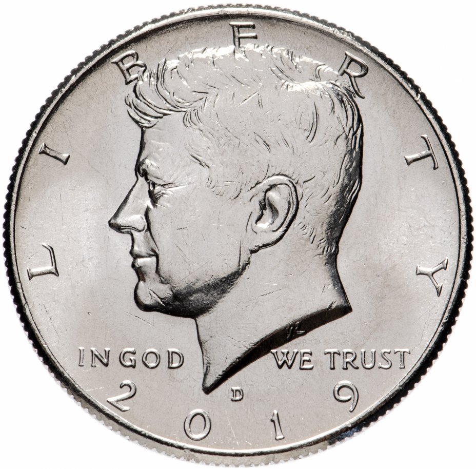 купить США 50 центов (1/2 доллара, half dollar) 2019 D "Kennedy Half Dollar (Кеннеди)"