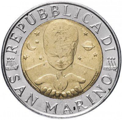 купить Сан-Марино 500 лир 1996 "Гегель"
