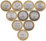 Купить Набор из 10 монет 10 рублей 2005-2018 Субъекты РФ