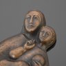 Купить Панно настенное "Образ Пресвятой Богородицы с младенцем Иисусом на руках", бронза, литье, Западная Европа, 1960-1990 гг.