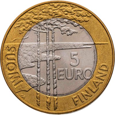 купить Финляндия 5 евро 2003 "Чемпионат мира по хоккею с шайбой"