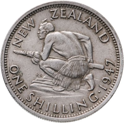 купить Новая Зеландия 1 шиллинг (shilling) 1947