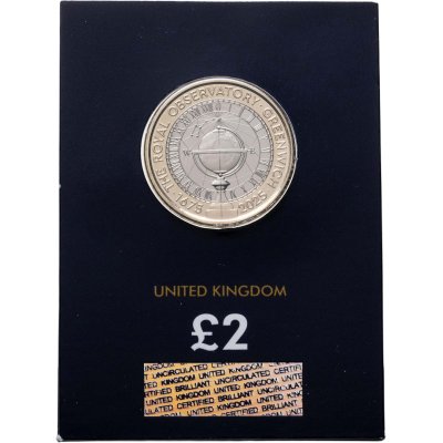 купить Великобритания 2 фунта 2025 "350-летие Королевской Гринвичской обсерватории" в буклете