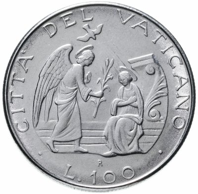 купить Ватикан 100 лир 1987