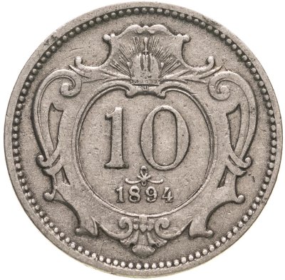 купить Австрия 10 геллеров (heller) 1892-1911, случайный год