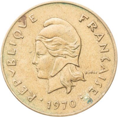 купить Новые Гебриды 5 франков (francs) 1970