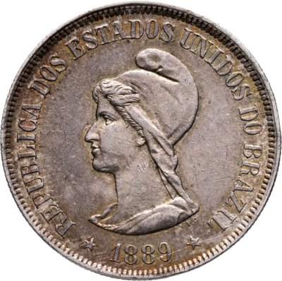 купить Бразилия 500 реалов (рейс, reis) 1889