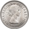 Купить Великобритания 1 шиллинг (shilling) 1961 "Английский герб - 3 льва внутри коронованного щита"