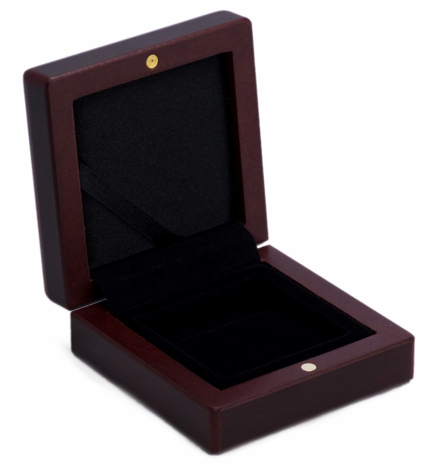 купить Подарочный деревянный футляр Volterra (80х80х32 мм) для монеты в капсуле Quadrum (50х50х6 мм). Leuchtturm, 339043