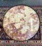 Купить Кофейные столики, 2 шт., дерево, мрамор, латунь, Европа, 1900-1950 гг.