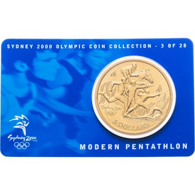 купить Австралия 5 долларов 2000 Олимпийские игры в Сиднее - Современное пятиборье