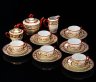 Купить Сервиз чайно-кофейный "Мейсенский букет" на 6 персон (20 предметов), фарфор, деколь, люстр, золочение, Bremer & Schmidt (BES), ГДР, 1960-1972 гг.