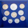Купить Сан-Марино набор из 10-ти монет 1996 "Человек и философская мысль" в официальном буклете
