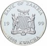 Купить Замбия 1000 квача 1999 "Европейское единство - 200 евро"