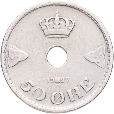 купить Норвегия 50 эре (ore) 1927