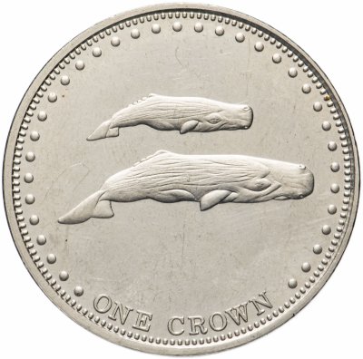 купить Тристан-да-Кунья 1 крона (crown) 2008 "Киты"