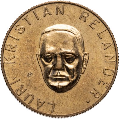 купить Финляндия медаль "Президент Лаури Кристиан Реландер . Неделя банка. 1961"