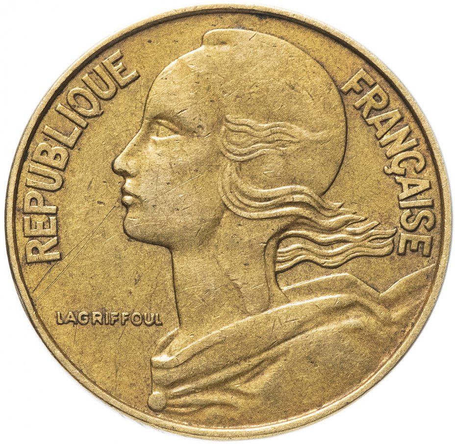 купить Франция 20 сантимов (centimes) 1962-2001