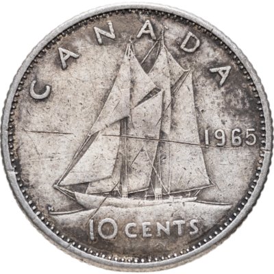 купить Канада 10 центов (cents) 1965-1966
