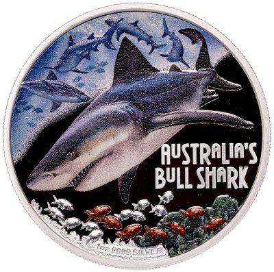 купить Тувалу 1 доллар 2017 «Смертельные и опасные - тупорылая акула»