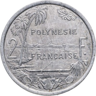 купить Французская Полинезия 2 франка 1997
