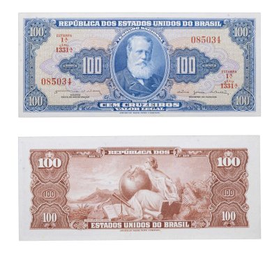 купить Бразилия 100 крузейро 1964