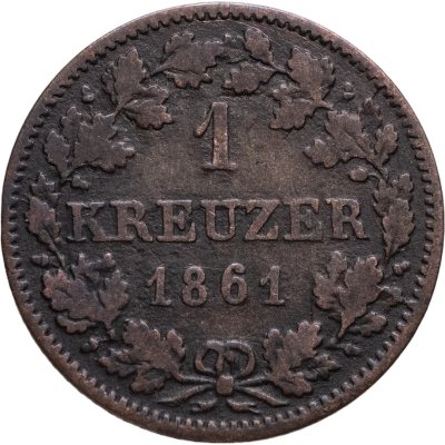 купить Бавария 1 крейцер 1861