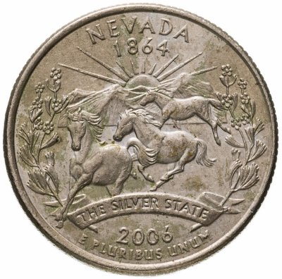 купить США 1/4 доллара (квотер, 25 центов) 2006 "Штат Невада"