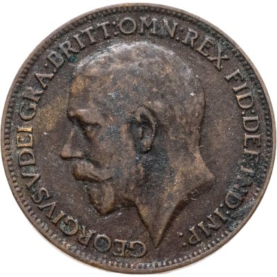 купить Великобритания 1 фартинг (farthing) 1921