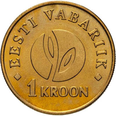 купить Эстония 1 крона (kroon) 2008 "90 лет Эстонской республике"