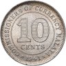 Купить Малайя 10 центов (cents) 1941, в слабе Монетник.ру MS64