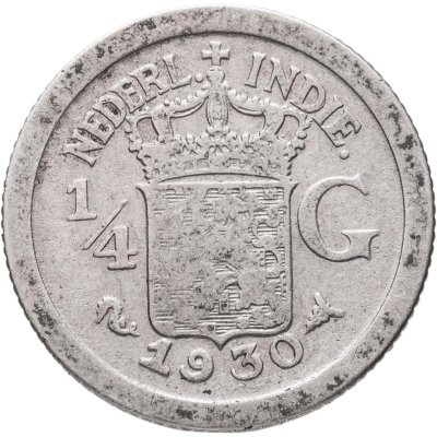 купить Голландская Ост-Индия 1/4 гульдена (gulden) 1930