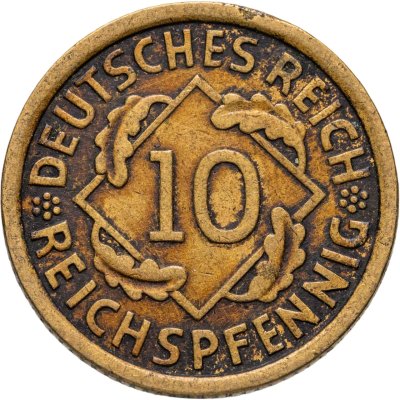 купить Германия 10 рейхспфеннигов (reichspfennig) 1929 знак монетного двора "A" — Берлин